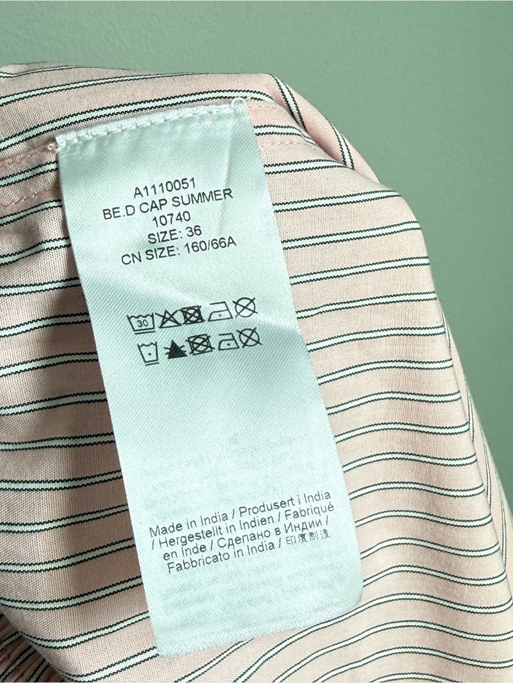 GANNI Pink Striped Elasticated Organic Cotton Boxer Shorts Size Small/4 NWOT new - Picture 7 of 8